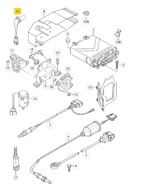 【国内取寄】FAE カムポジションセンサー T4 「VR6」96～98年