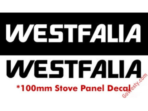 GOWESTY WESTFALIA ストーブパネルデカール 「2色展開」