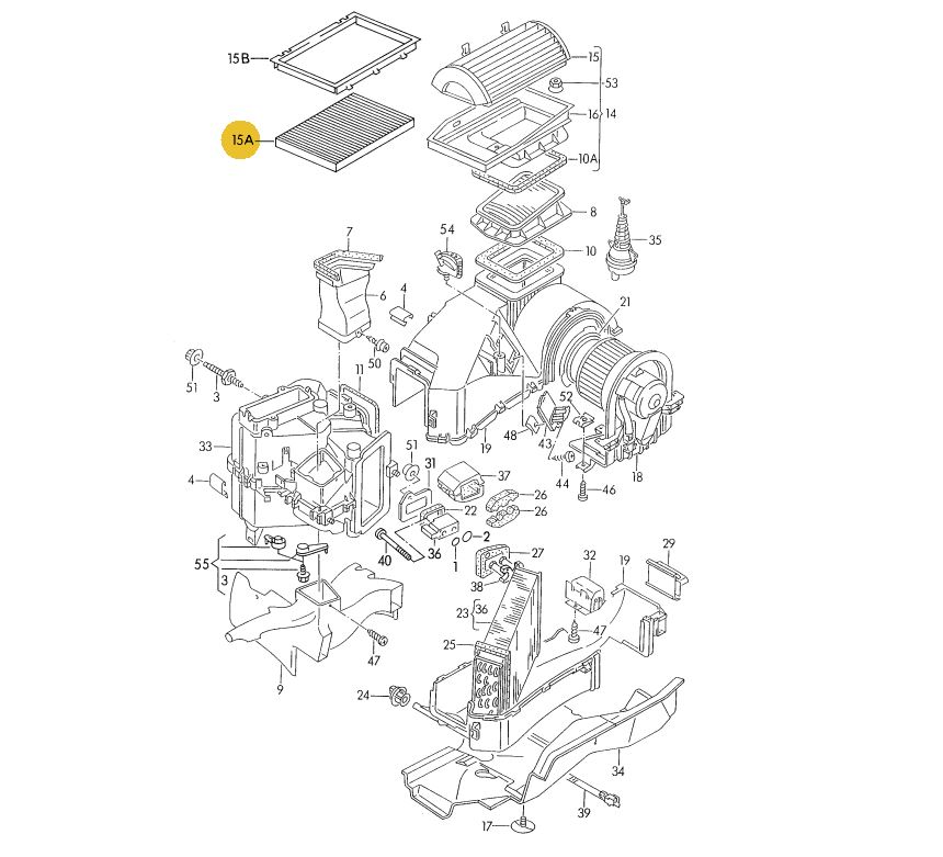 MANN エアコンフィルター Golf等（94～03年）