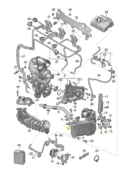 【純正品】EGRコントロールフラップ　T6/T6.1(2016~2024)