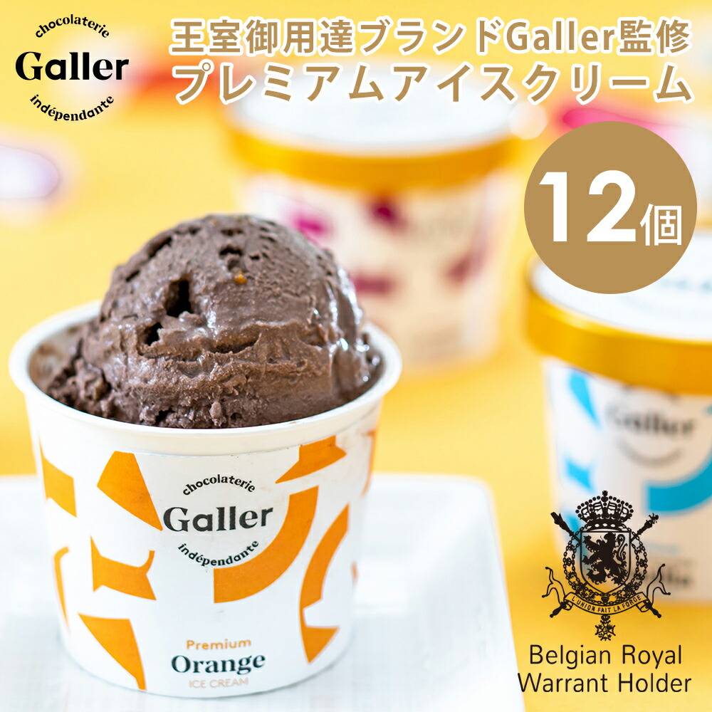 プレミアムアイスセット 12個入(ポストカード付き）ベルギー王室御用達チョコレートブランド ガレー（Galler）