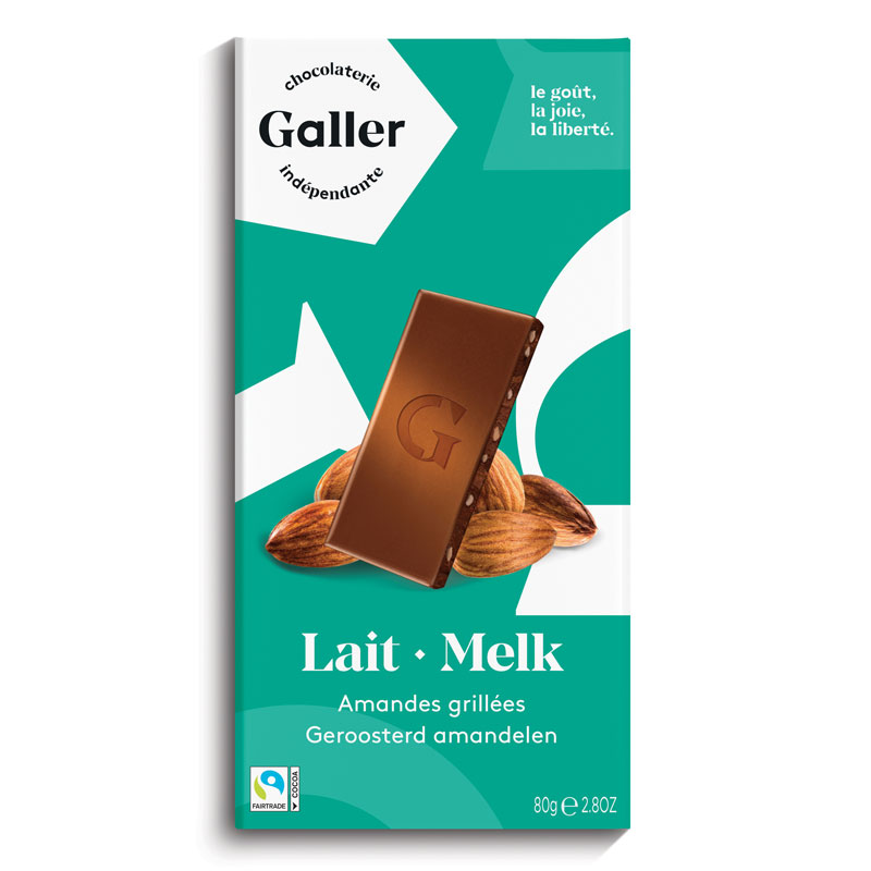 タブレット ミルクアーモンド ベルギー王室御用達チョコレート ガレー（Galler）