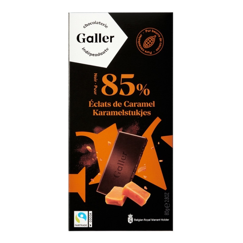 タブレット ダーク85％キャラメル ベルギー王室御用達チョコレート ガレー（Galler）
