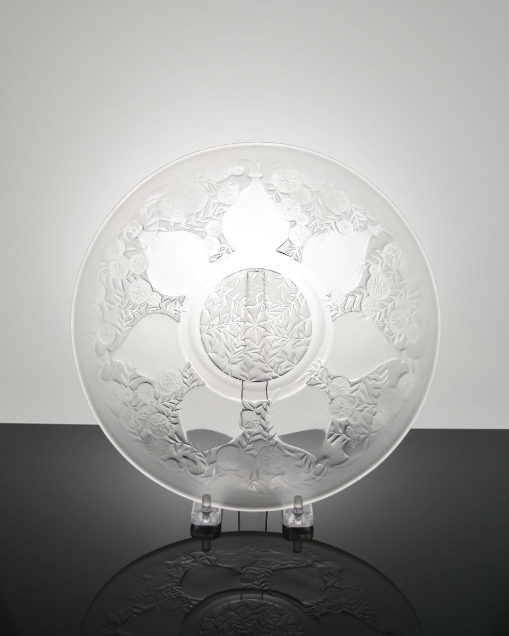 ルネ・ラリック　プレート 「ベース・花 瓶」　