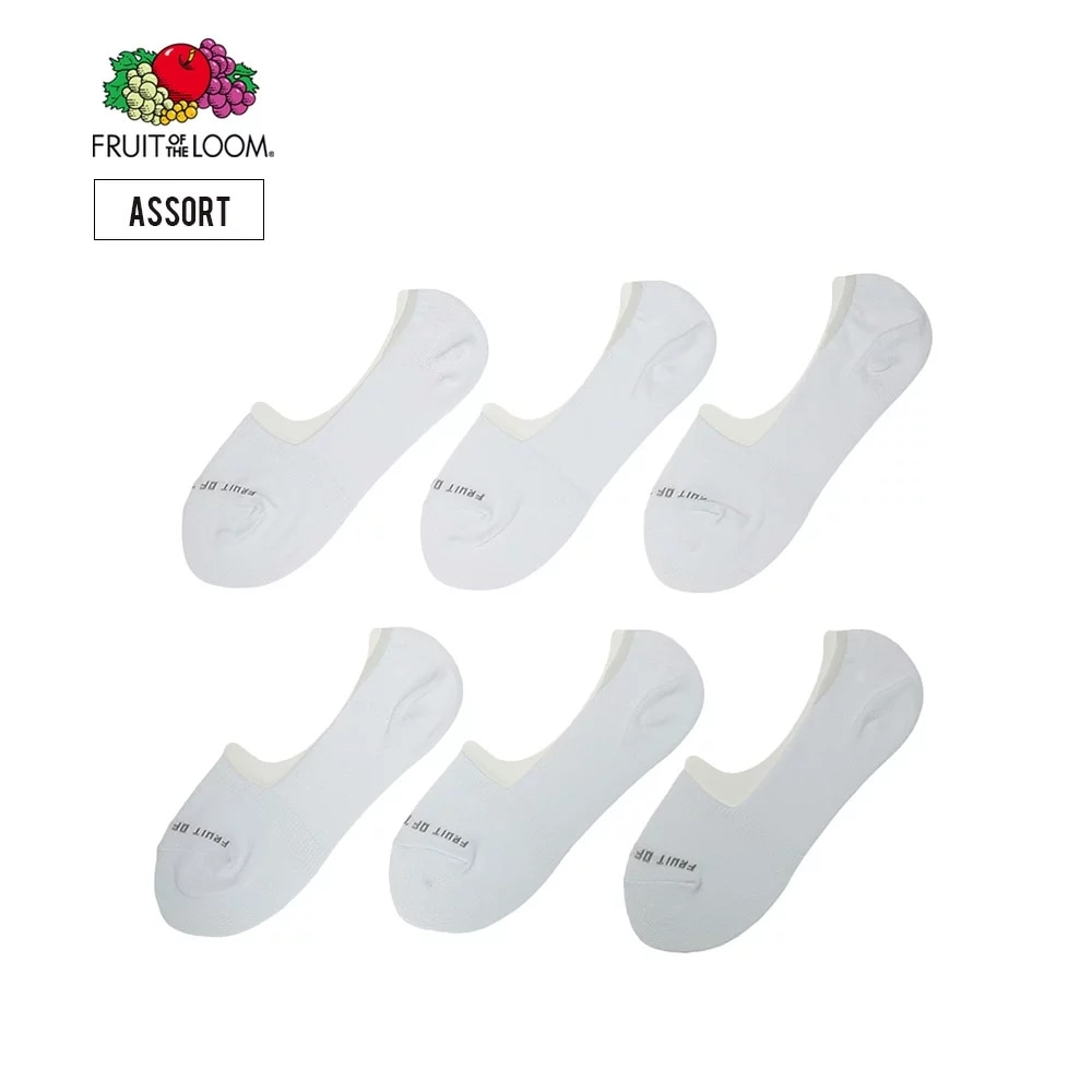 [MEN'S] インステップ 無地カバーソックス 6P