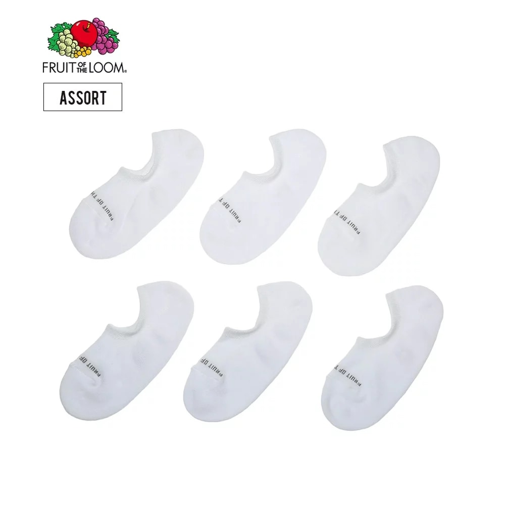 [MEN'S] 無地パイルカバーソックス 6P