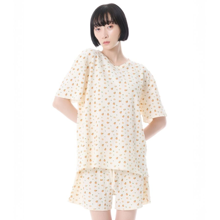 【FRUIT OF THE LOOM】フルーツオブザルーム ワッフル半袖上下セット