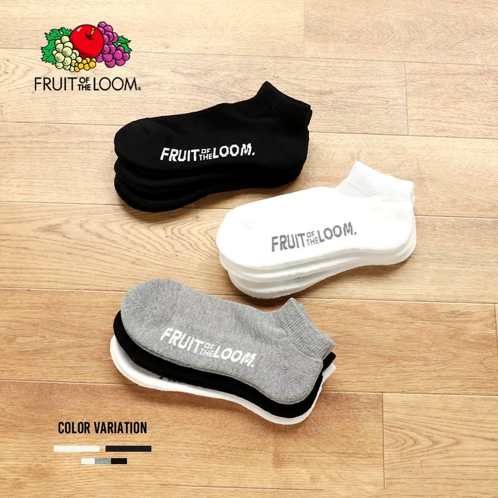 [MEN'S] ANKLE PLAIN LOGO SOCKS