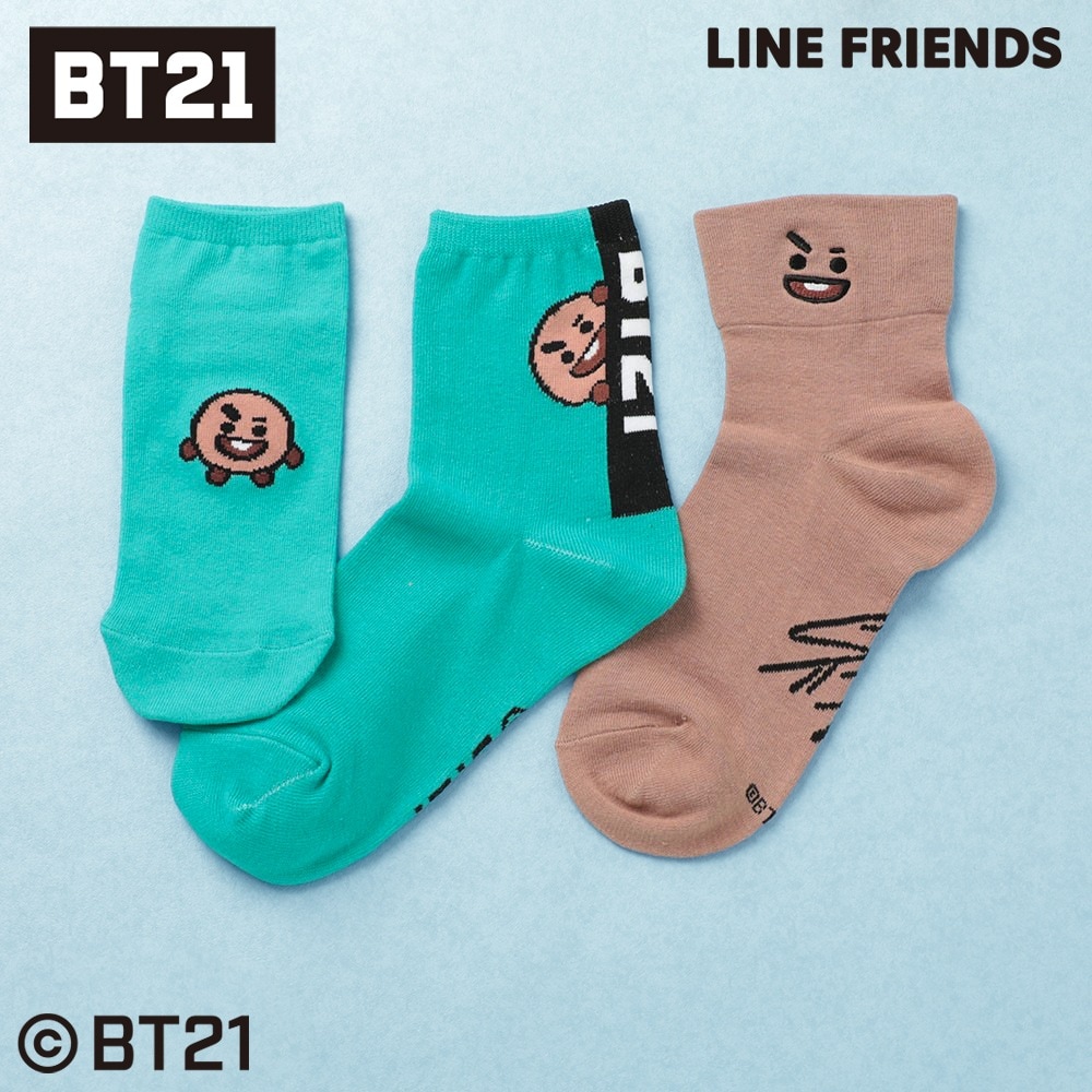 BT21公式 SHOOKY レングスアソートソックス