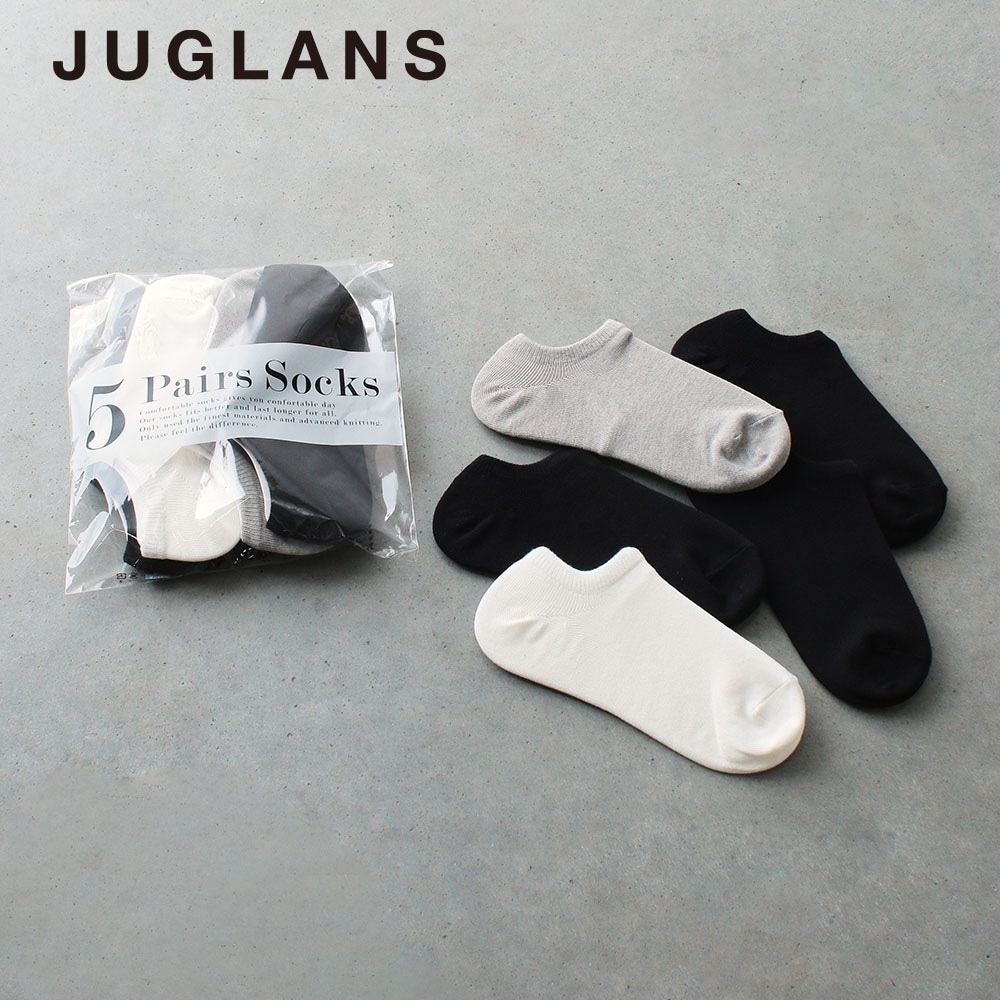 5P SN.無地　レディースソックス