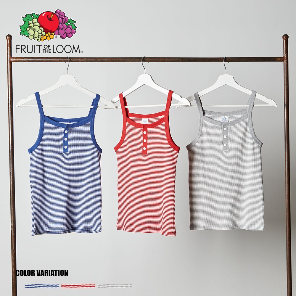 FTL ボーダーワッフルキャミ