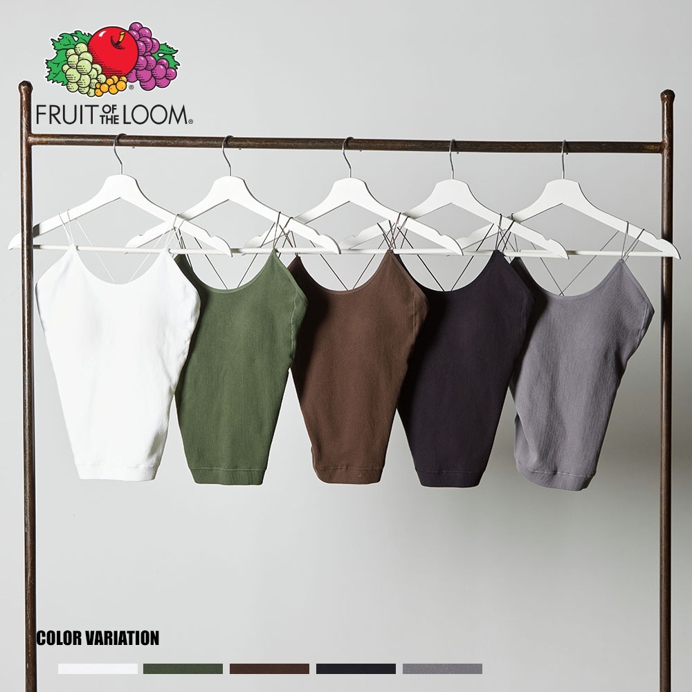 FTL カップ付き丸編みキャミソール