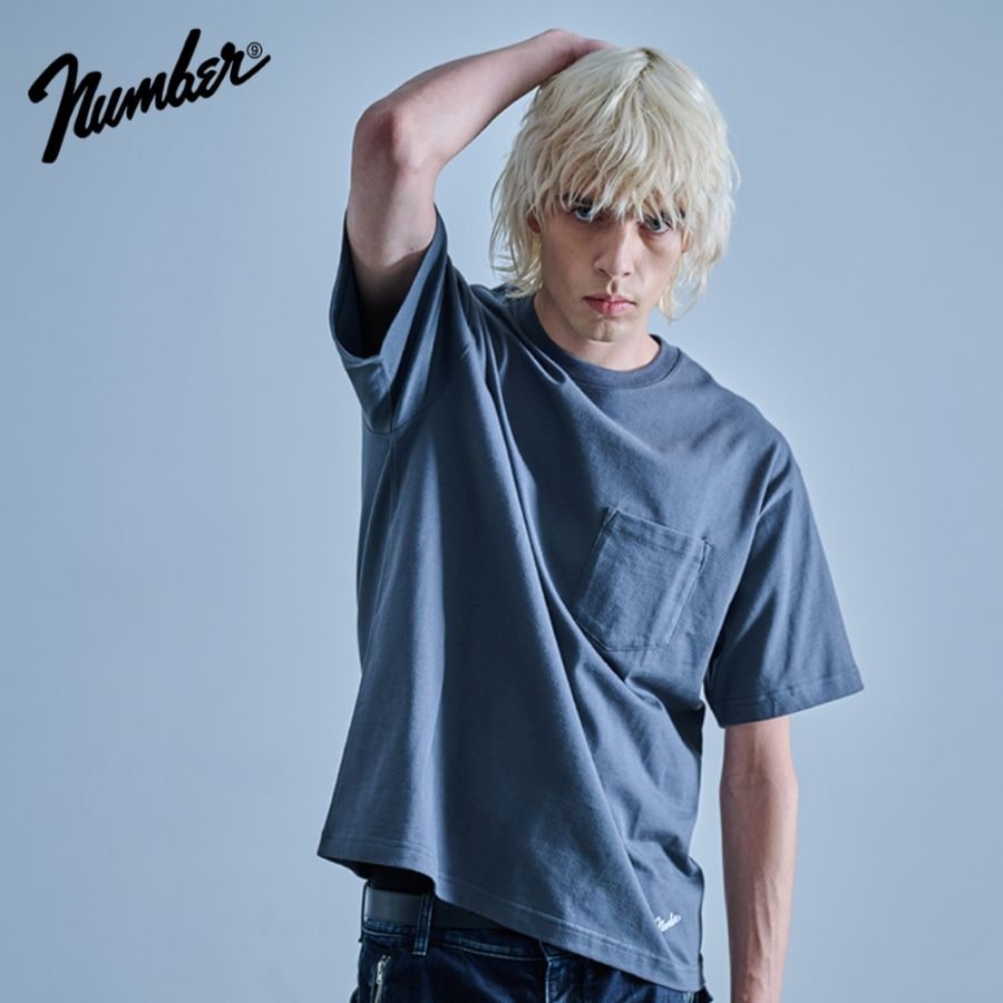 【NUMBER(N)INE/ナンバーナイン】BASIC HEM PRINTED POCKET T-SHIRT