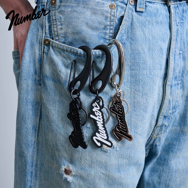 Number⑨ LOGO MOTIF KEY HOLDER 