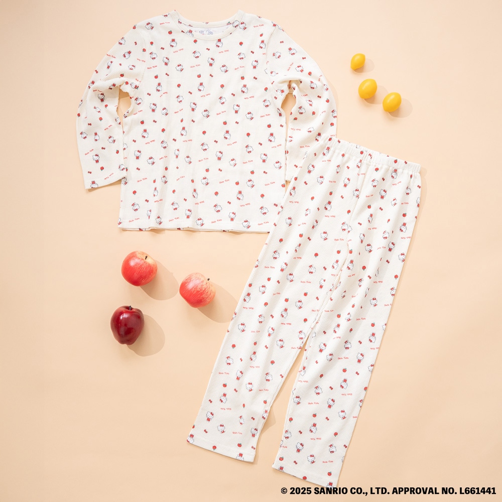 FTL×サンリオキャラクターズ コラボ 長袖 ワッフルルームウェア