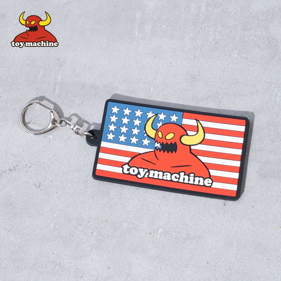RUBBER KEY CHAIN TYPE American flag