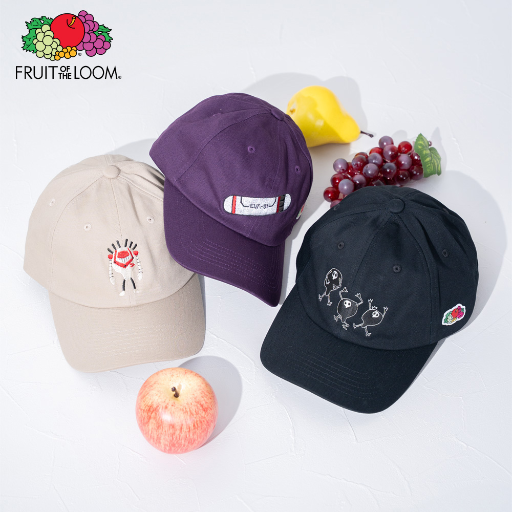 【FRUIT OF THE LOOM】FTL×EVA ぷちえう゛ぁ刺繍キャップ/全3色