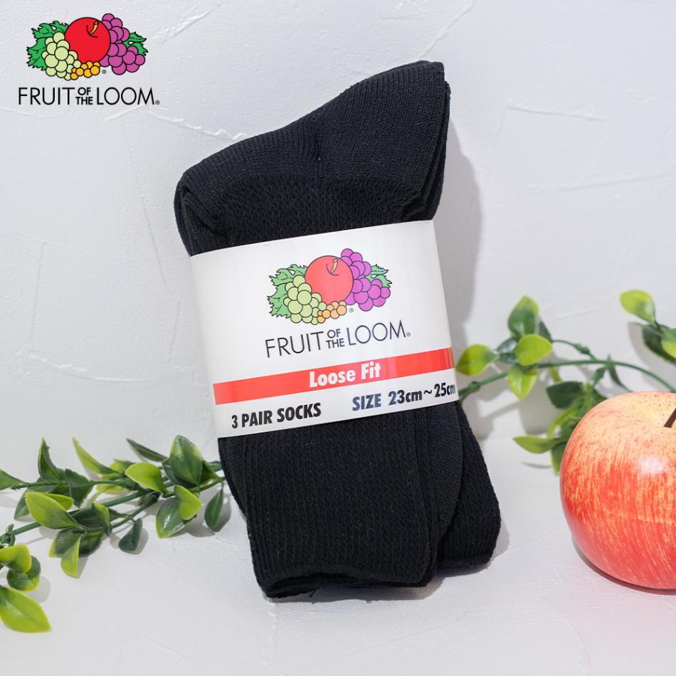 クォーター丈 3Pセット DadSocks（black）23～25cm