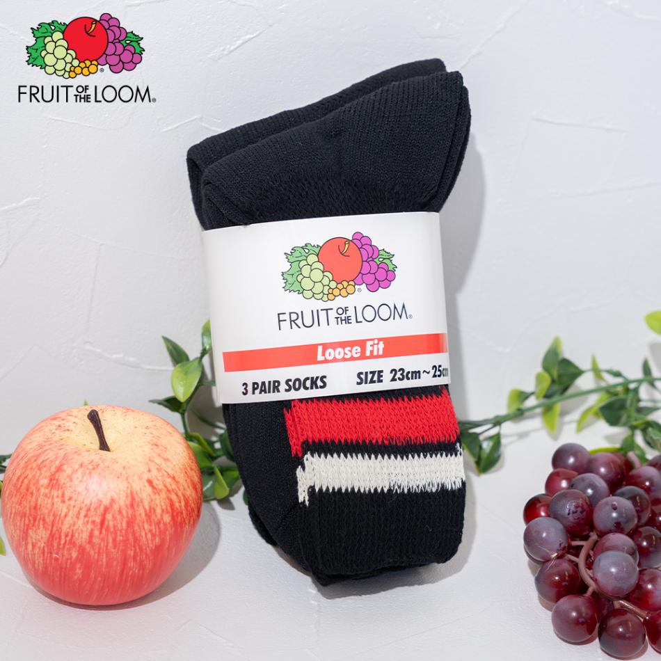 クォーター丈 3Pセット DadSocksライン（black）23～25cm