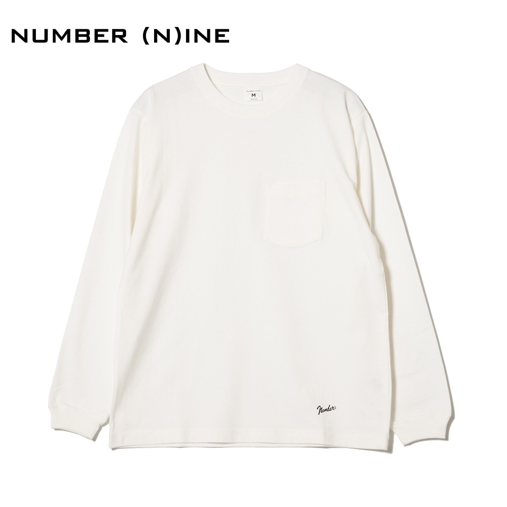 BASIC HEM PRINTED POCKET L/S T-SHIRT
