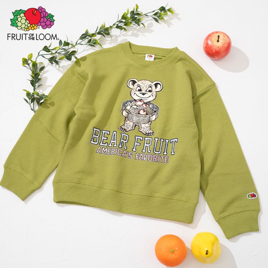 FTL キッズ くまフルーツプリント スウェットシャツ