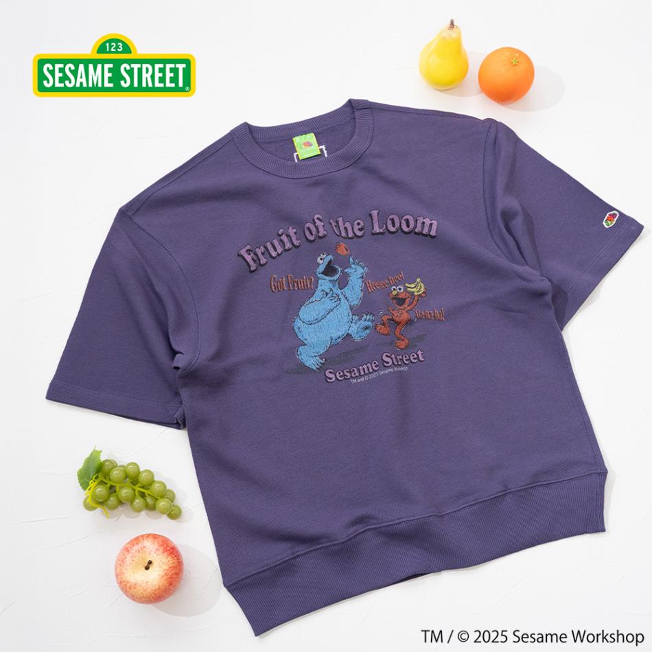 SESAMESTREET×FTL ハーフスリーブ甘編 イラスト プルオーバートップス A
