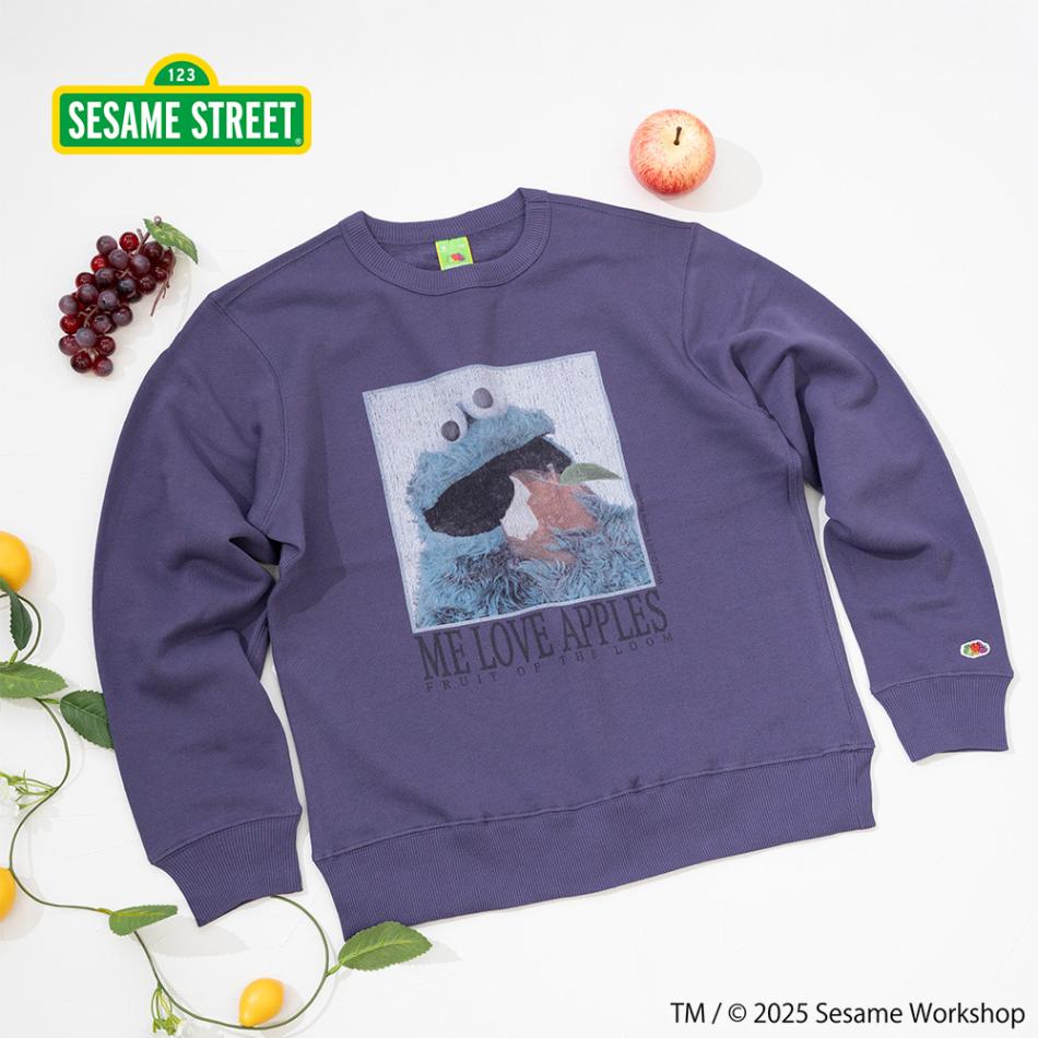 SESAMESTREET×FTL ロングスリーブ甘編 フォト プルオーバートップスB