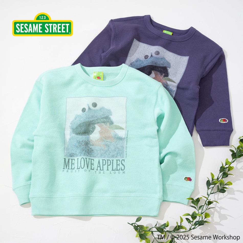 SESAMESTREET×FTL キッズ フォト ロングスリーブスウェットB