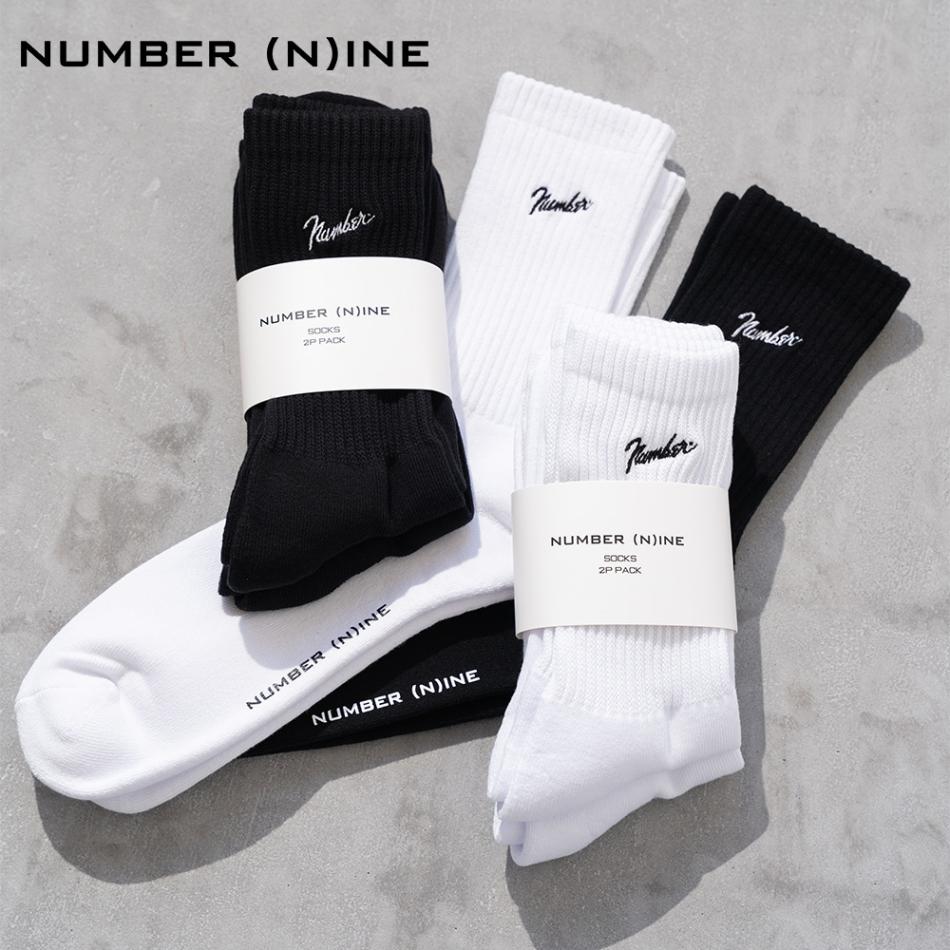 100% FINE COTTON EMBROIDERY CLASSIC LOGO 2 PACK RIB CREW SOCKS