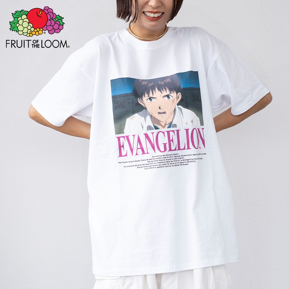 FTL×EVA ムービーグラフィック　Tシャツ ホワイト