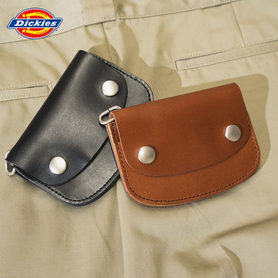 DICKIES 2つボタン フラットウォレット(チェーンなし)