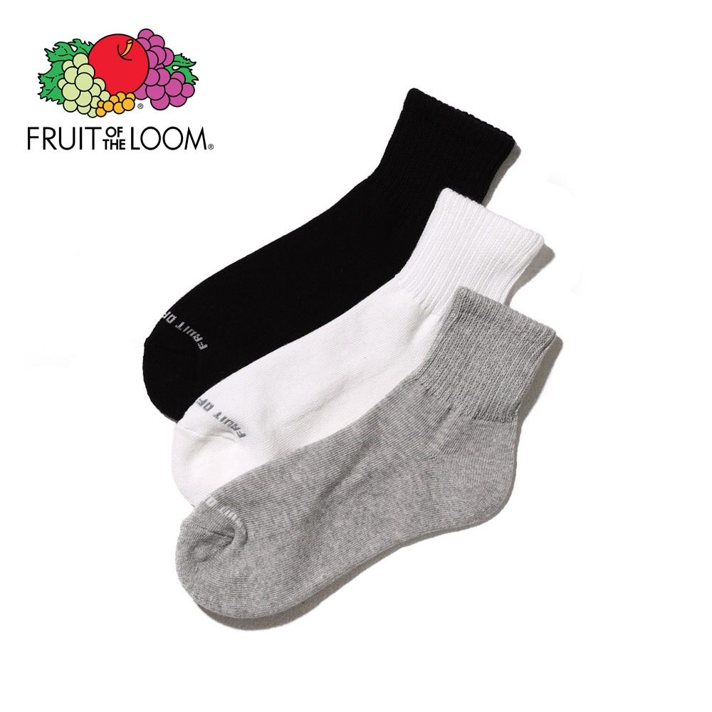 3P ベーシック クォーター丈ソックス 23～25cm