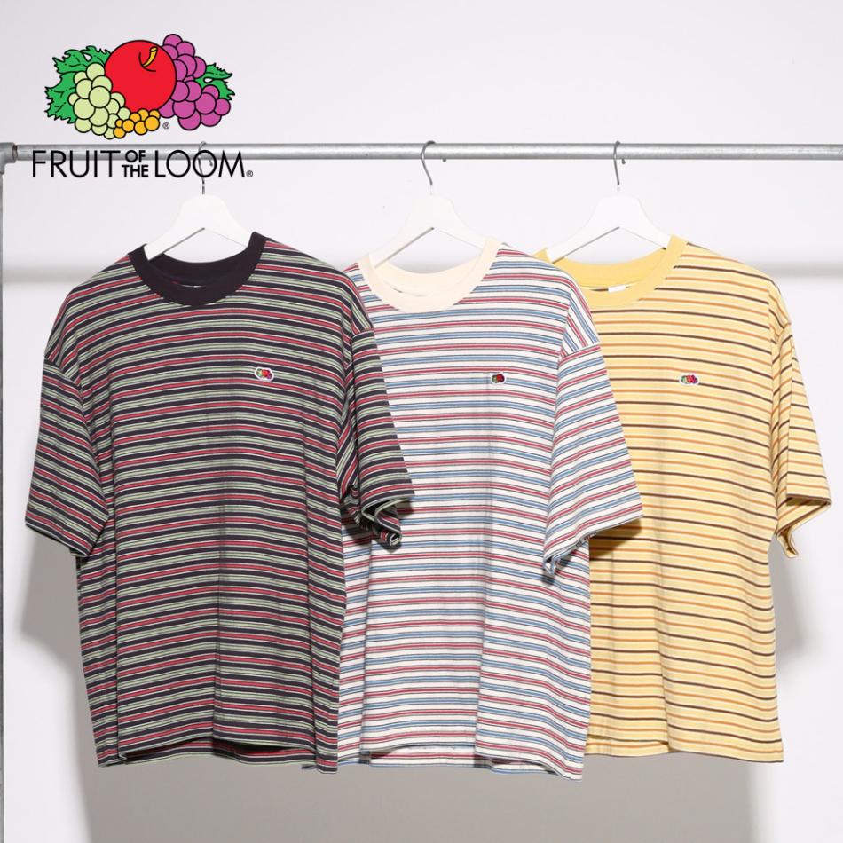 ピーチ起毛 天竺 ボーダーTシャツ 1