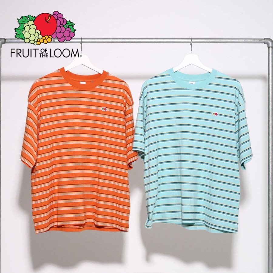 ピーチ起毛 天竺 ボーダーTシャツ 1