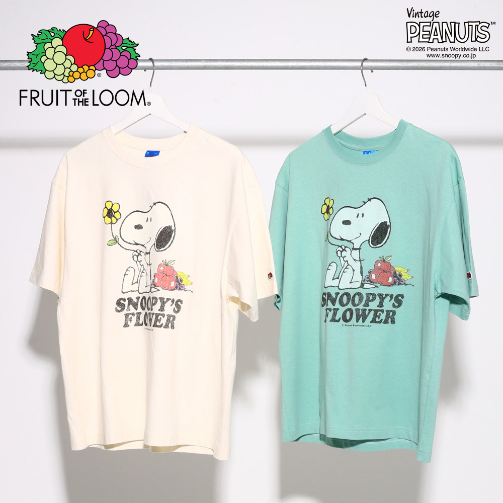 FTL x PEANUTS 19スラブ天竺1 Tシャツ