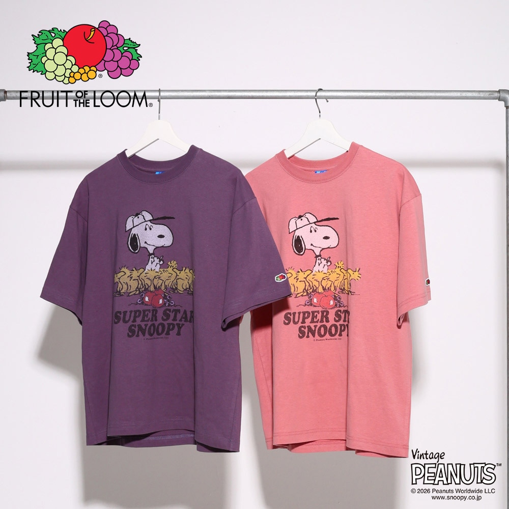 FTL x PEANUTS 19スラブ天竺2 Tシャツ