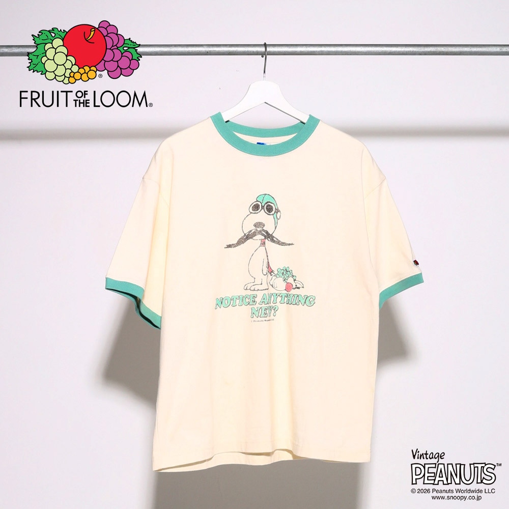 FTL x PEANUTS 19 スラブ天竺5 Tシャツ