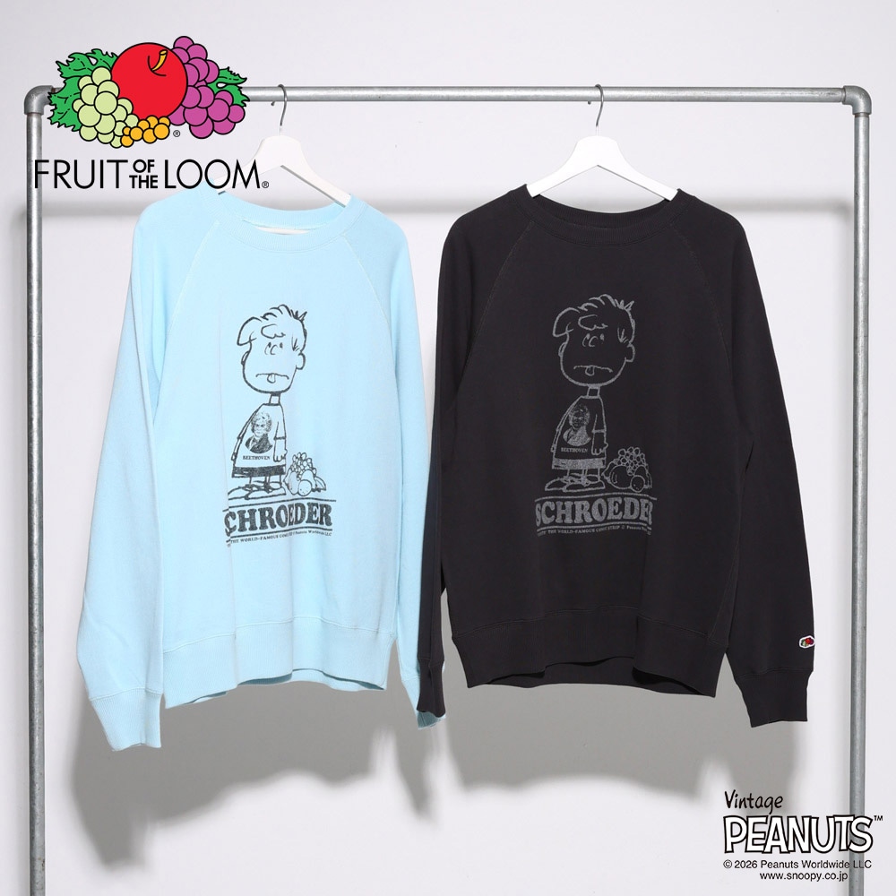 FTL x PEANUTS甘編み裏毛スウェット2 
