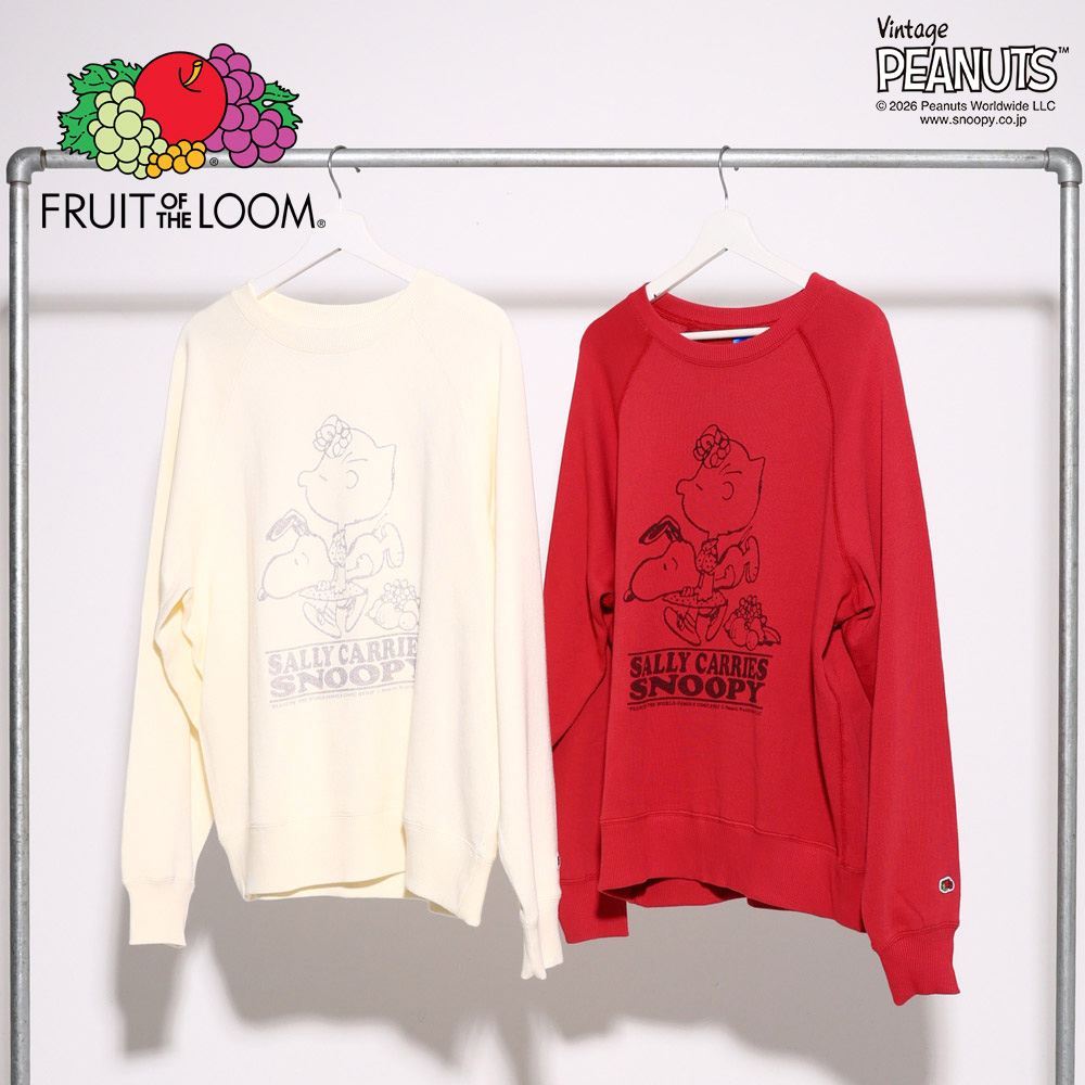 FTL x PEANUTS甘編み裏毛スウェット3