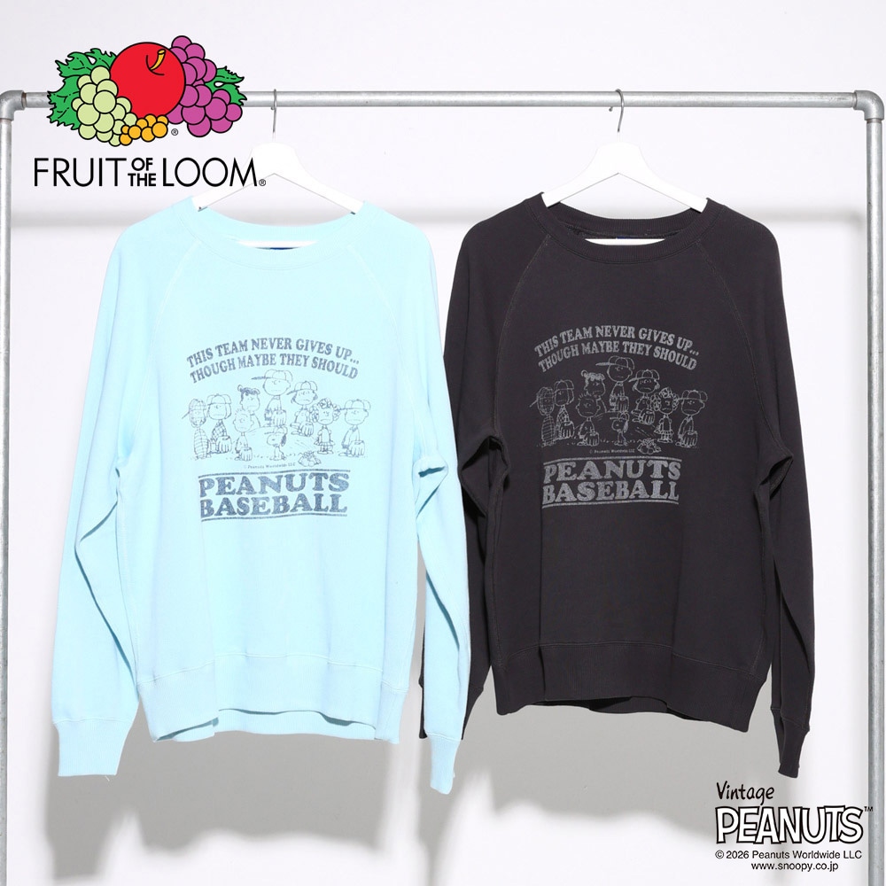 FTL x PEANUTS甘編み裏毛スウェット4