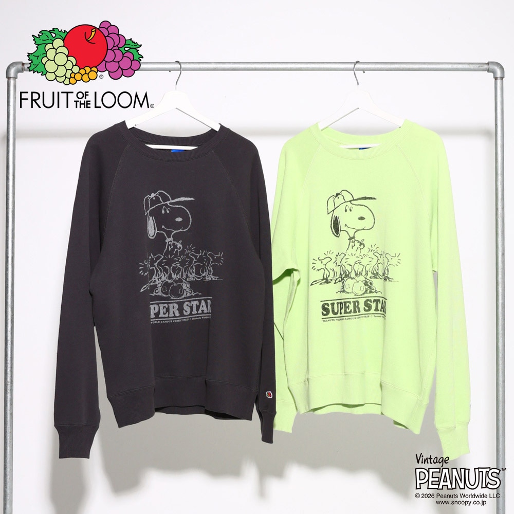 FTL x PEANUTS甘編み裏毛スウェット5 