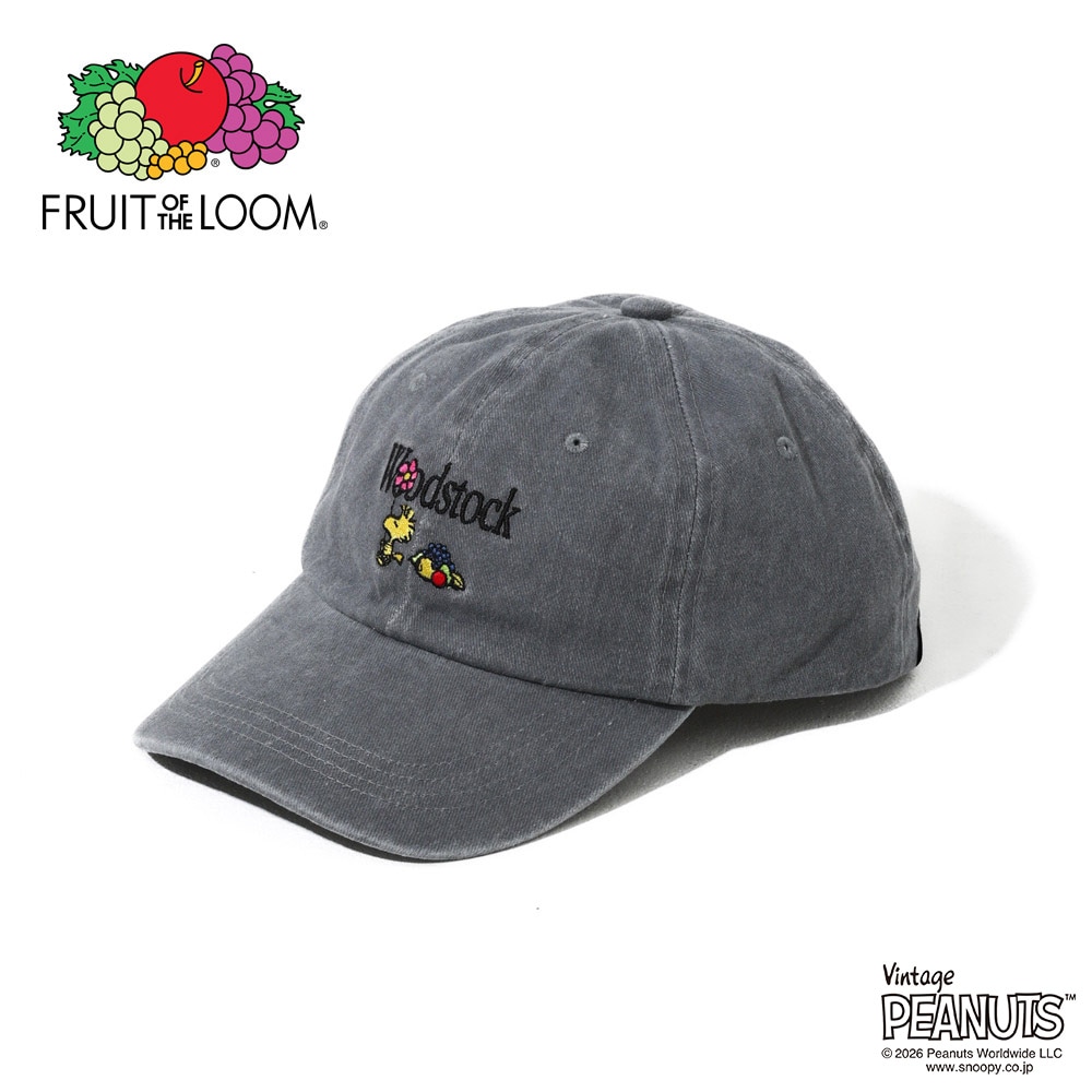 FTL x PEANUTS ウッドストック 刺繍ツイルキャップ