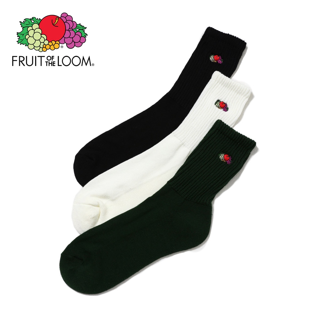 3P ゆるリッチェル編み 刺繍ソックス2