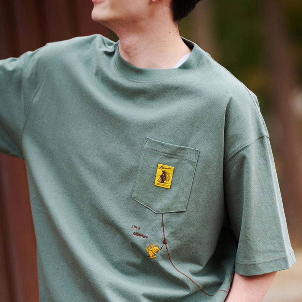 速乾 抗菌 ポケット刺繍ルーズTEE