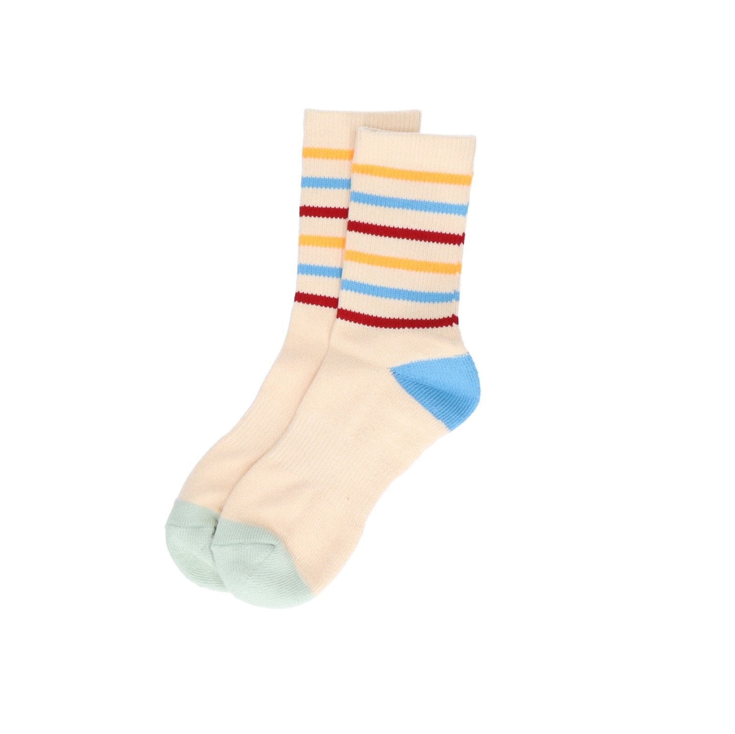 COB 1P Q.コットンマルチボーダー杢ソックス Men's