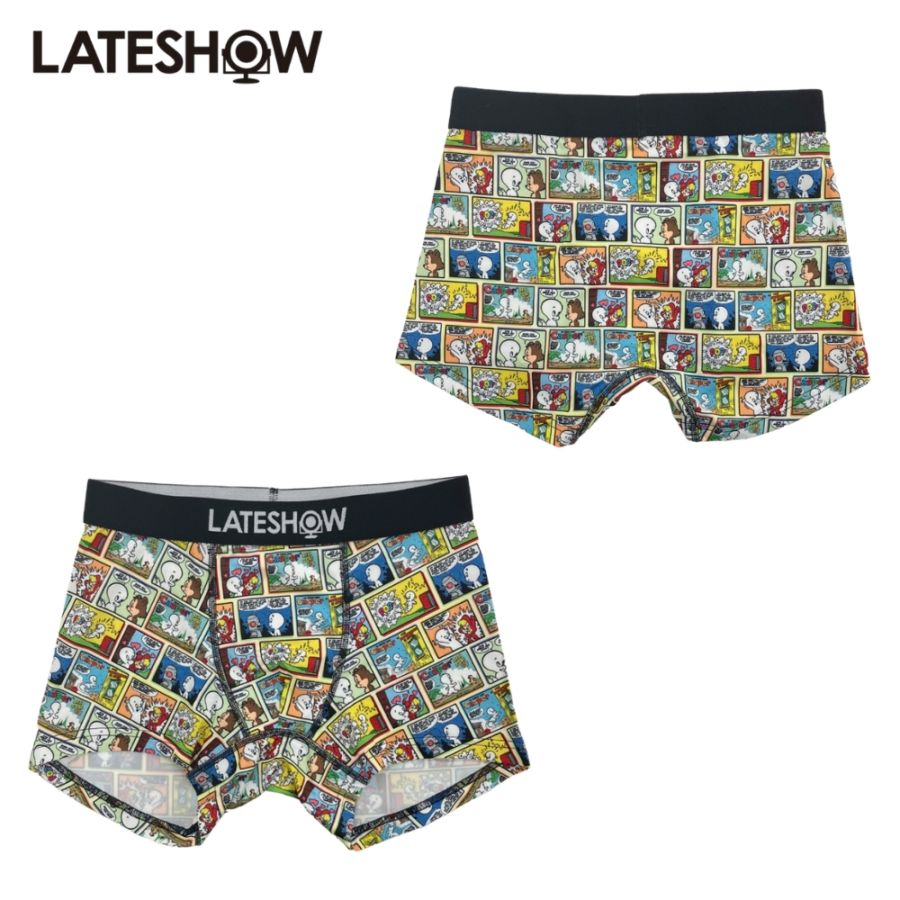 LATESHOW × Casper アメコミ総柄ボクサーパンツ