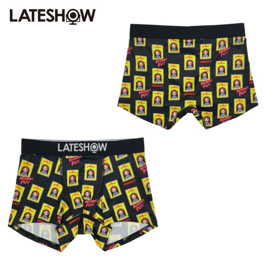 LATESHOW × Childs Play CHUCKY Good Guys総柄ボクサーパンツ