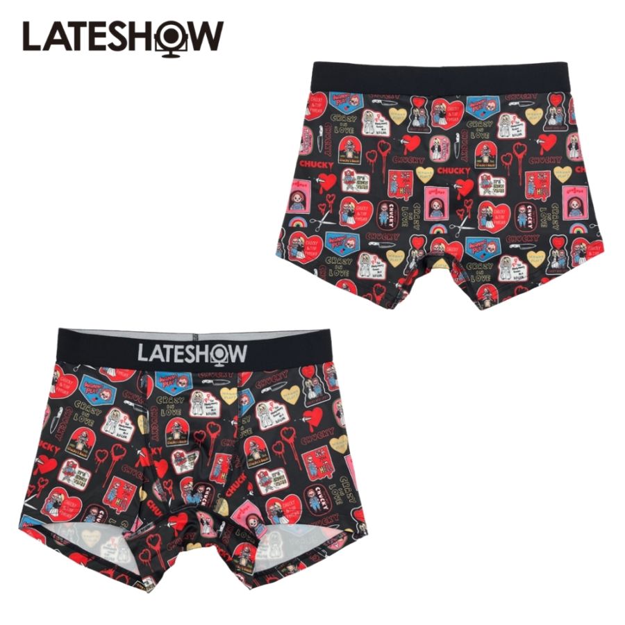 LATESHOW × Childs Play CHUCKY CHUCKY＆TIFANY総柄ボクサーパンツ