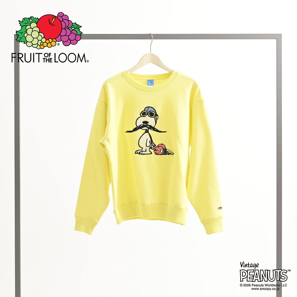 FTL×PEANUTS 裏起毛裏毛 刺繍L/S スウェット 1