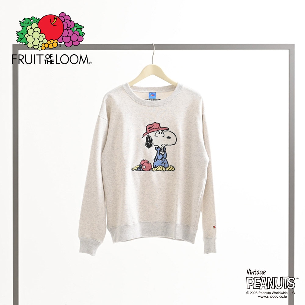 FTL×PEANUTS 裏起毛裏毛 刺繍L/S スウェット 2